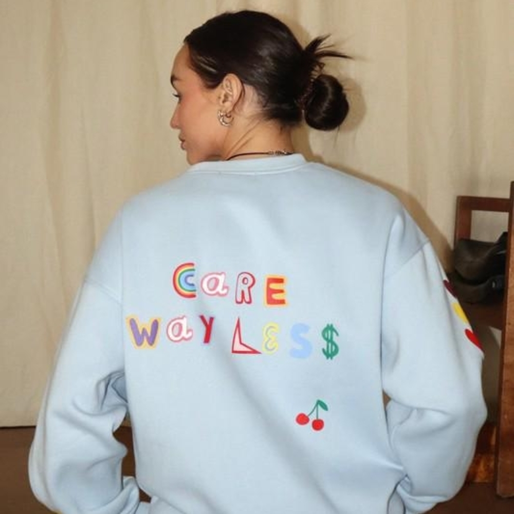 Care Way Less Bailey Rose Graphic Sweatshirt